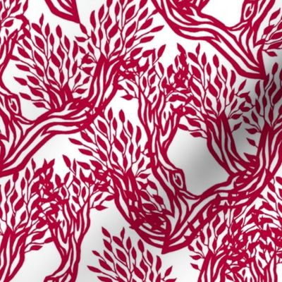 Red Branch Paper Cut