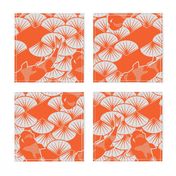 koi papercuts orange and gray pearl