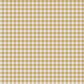 Retro Camel Gingham- Faded