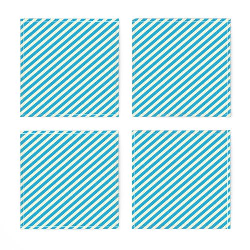 Diagonal Stripes, Blue