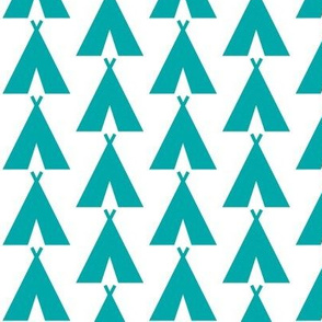 Teepees Teal