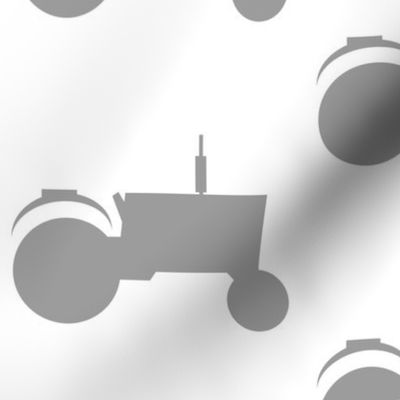 Gray tractor