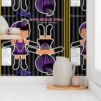 My Spirit Dolls Burlesque Cut and Sew Doll in Purple Zebra