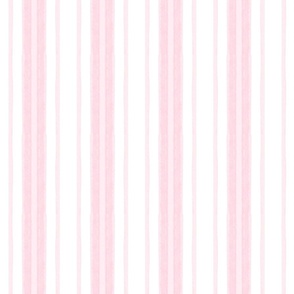 Watercolor stripes - petal pink - MED 42