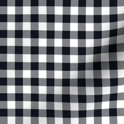 Gingham BLK half