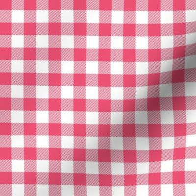 Gingham Pink Half