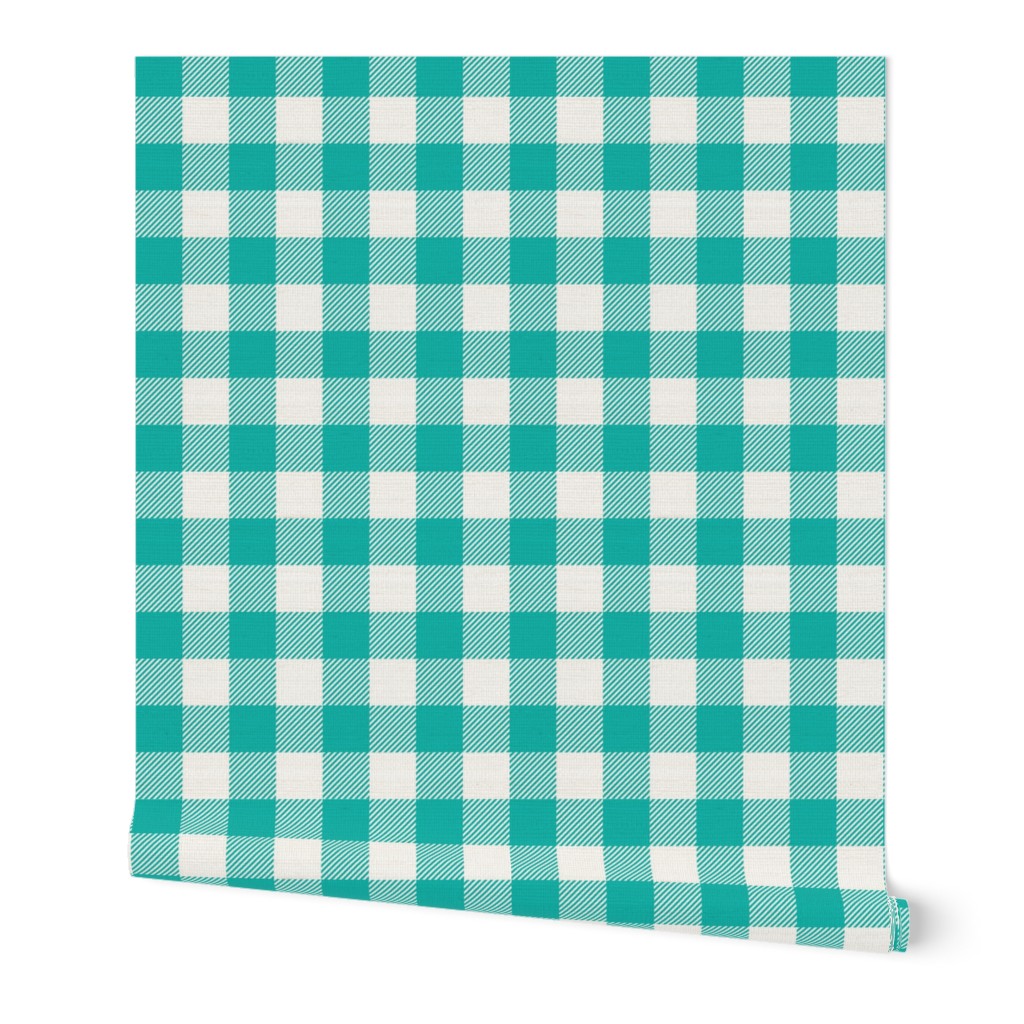 Gingham Turq One