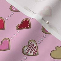 Sugar Cookie Hearts on Pink, Kitten Tea Party