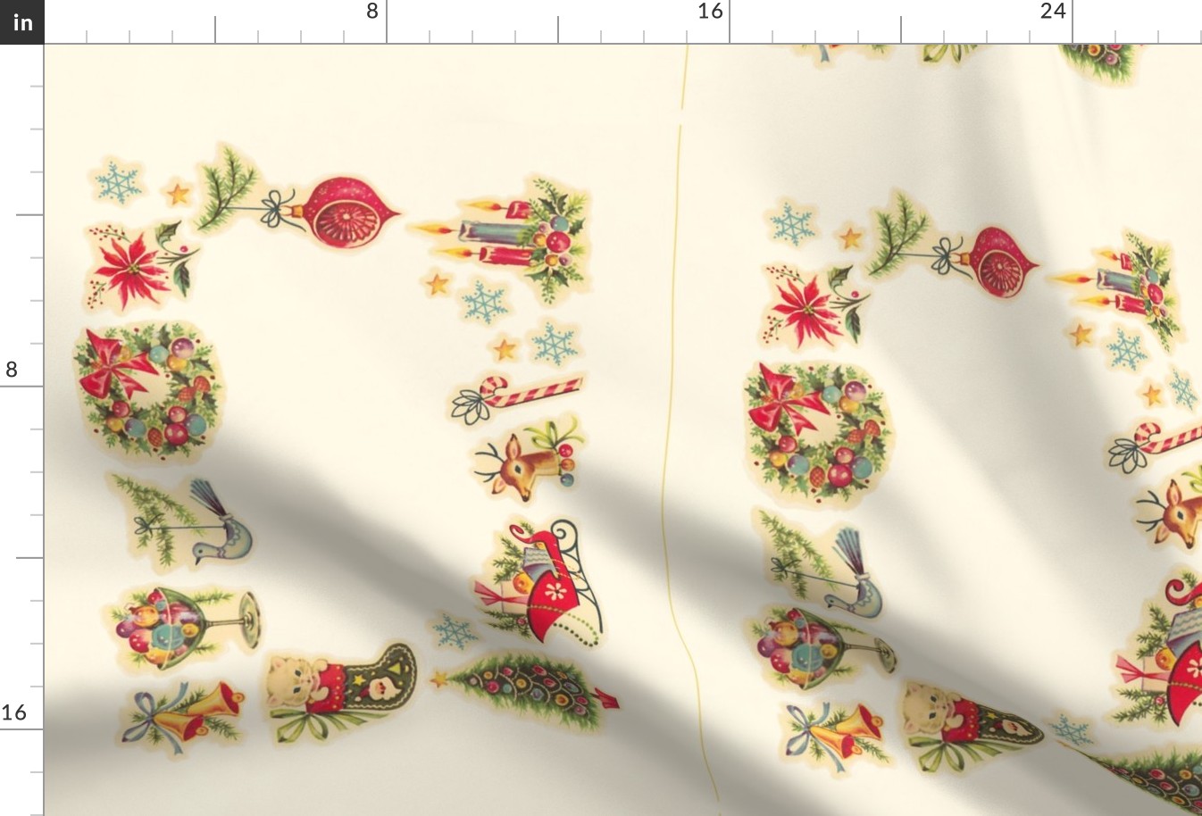 Retro Christmas Placemats & Napkin Rings