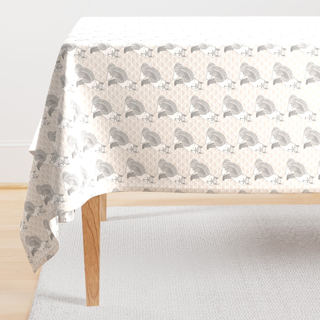 Tribal Fox in Grey