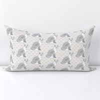 Tribal Fox in Grey