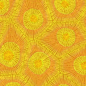 coral pattern in gold