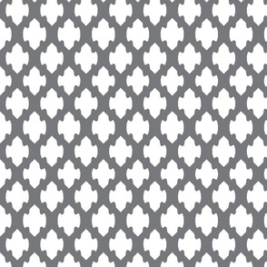 Gray and white arrow lattice