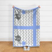 Zekie quilt blue