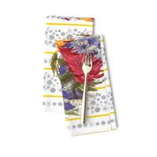 Rooster Portrait Tea Towel