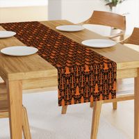 Rocket Science Damask (Black and Orange)