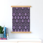 Rocket Science Damask (Black and Purple)