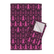 Rocket Science Damask (Black and Pink)