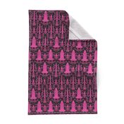 Rocket Science Damask (Black and Pink)