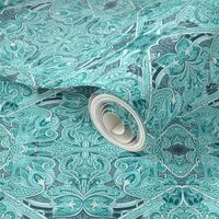 Paisley Infestation  (aqua/teal)