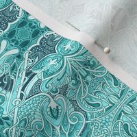 Paisley Infestation  (aqua/teal)