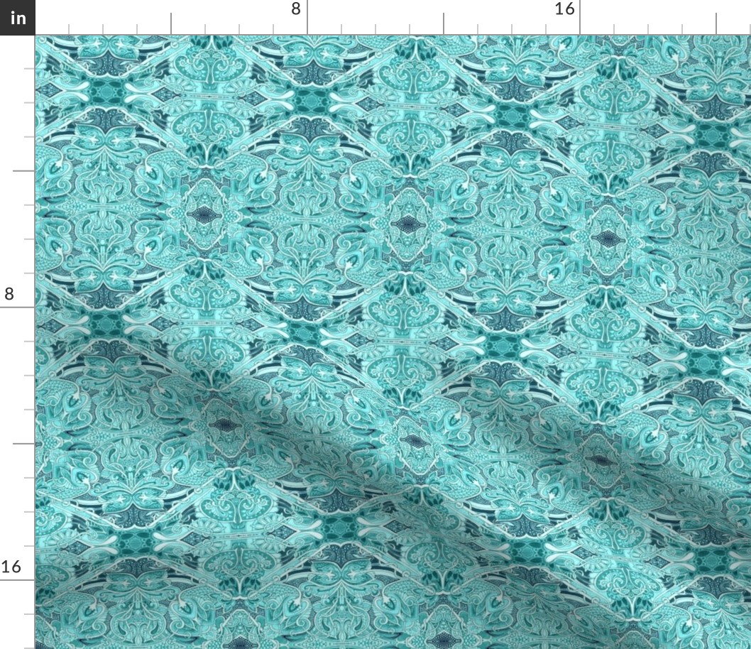 Paisley Infestation  (aqua/teal)