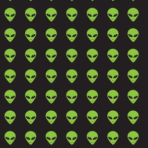 Green Aliens at Night