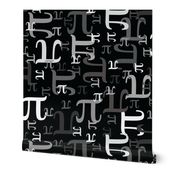 Pieces of Pi (Black & Gray)