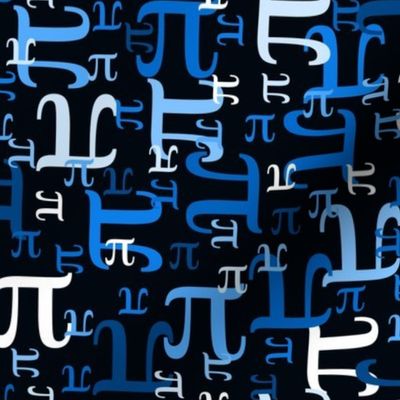 Pieces of Pi (Black & Blue)