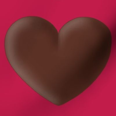 giant chocolate heart