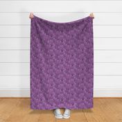 Cats in the garden-fabric3-PURPLE