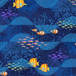 Indigo Dreams with Golden Fishes_24