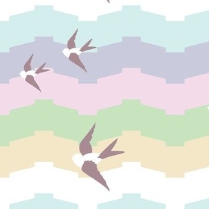 Seaside Love - Pastel Chevron