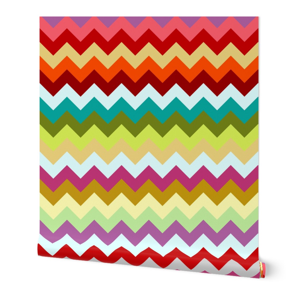 rainbow candy chevron