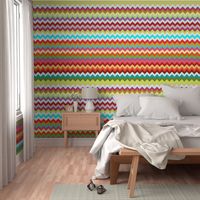 rainbow candy chevron