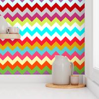 rainbow candy chevron