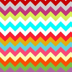 rainbow candy chevron