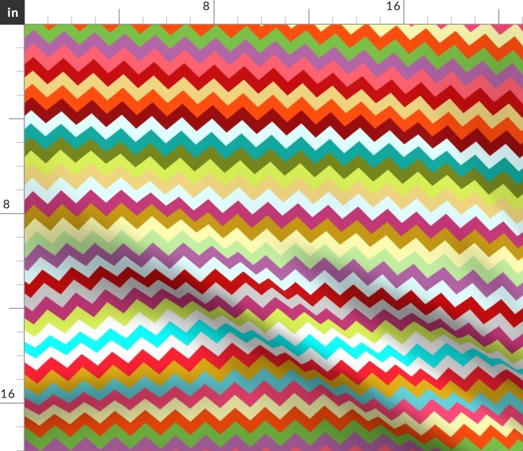 rainbow candy chevron