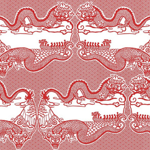 Chinese Dragon Cut Paper Design