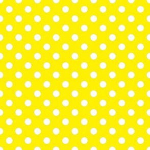 Yellow with White Dots