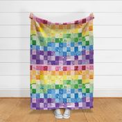 Rainbow Cheater Quilt and Twirly Skirt