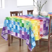 Rainbow Cheater Quilt and Twirly Skirt