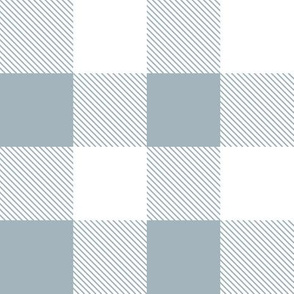 tartan grey white