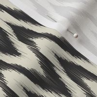 Black & Cream Ikat Waves