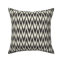 Black & Cream Ikat Waves