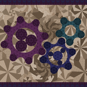 Variations on a Gear Quilt