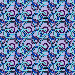 Linked Geometric in Cool Colors