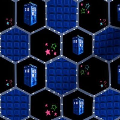  Geeky Molecules, Police Box with Tiny Stars