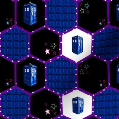  Geeky Molecules, Police Box with Tiny Stars