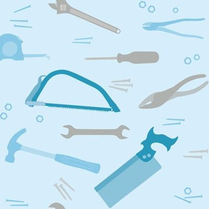 Tools in blue